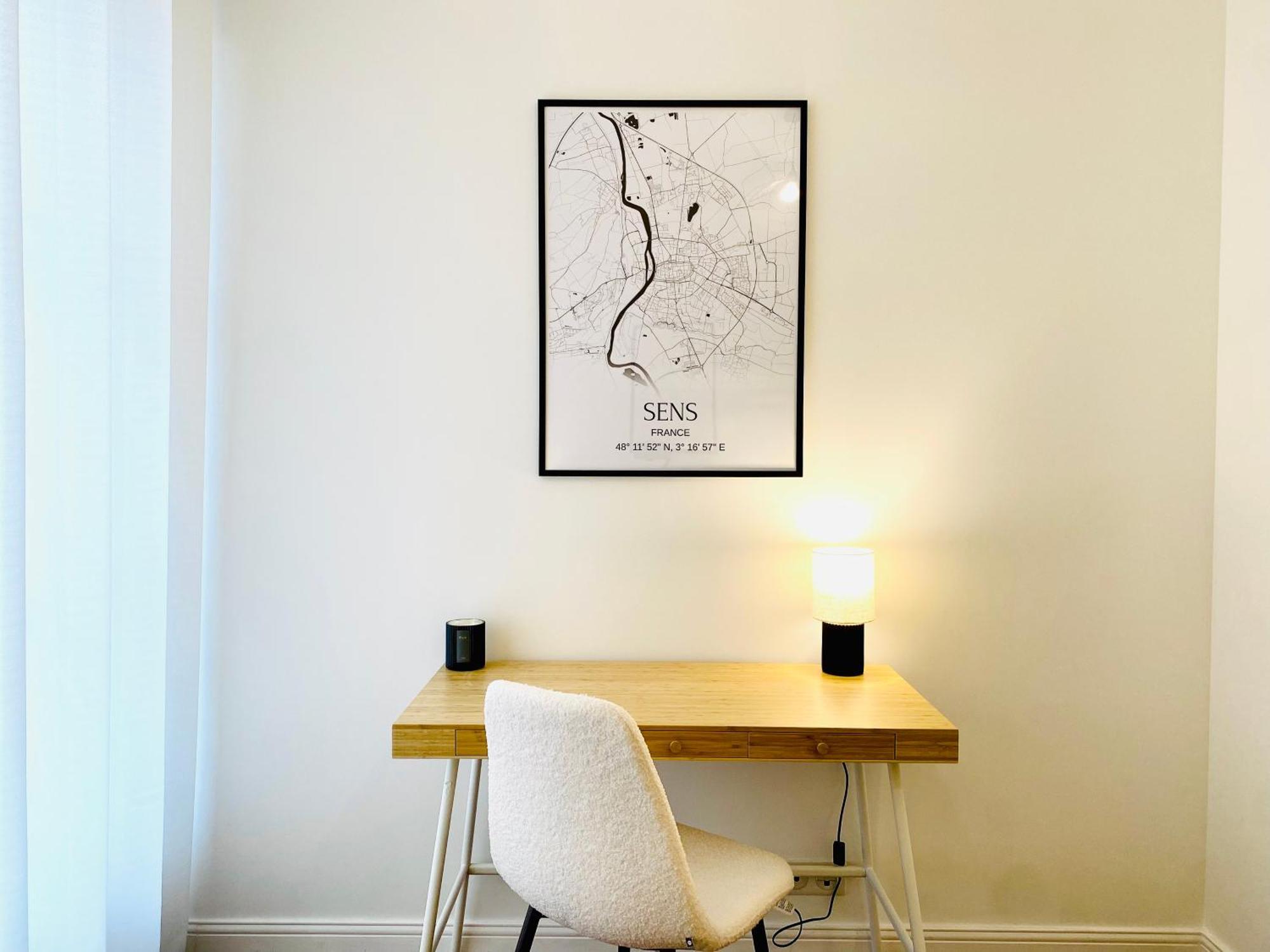 Le Subtil - Best Keys - Elegance & Confort - 2 Chambres Separees - Lit Queen Size - Smart Tv Netflix - Entre Gare & Centre Ville - A 1H De Paris - Wifi Fibre - Check-In Autonome Sens Buitenkant foto